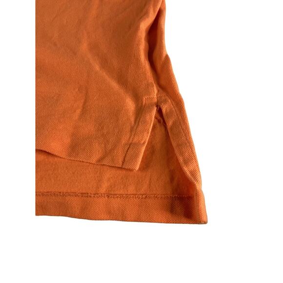 Polo Ralph Lauren Mens L Classic Polo Shirt Short Sleeve Orange Green Logo - Picture 3 of 7